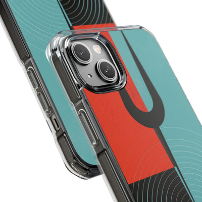 Teal Impact MagSafe Phone Case for iPhone - Sonic Static Split