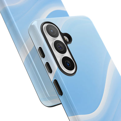 Blue Tough Phone Case for Samsung - Glacial Blue Silk