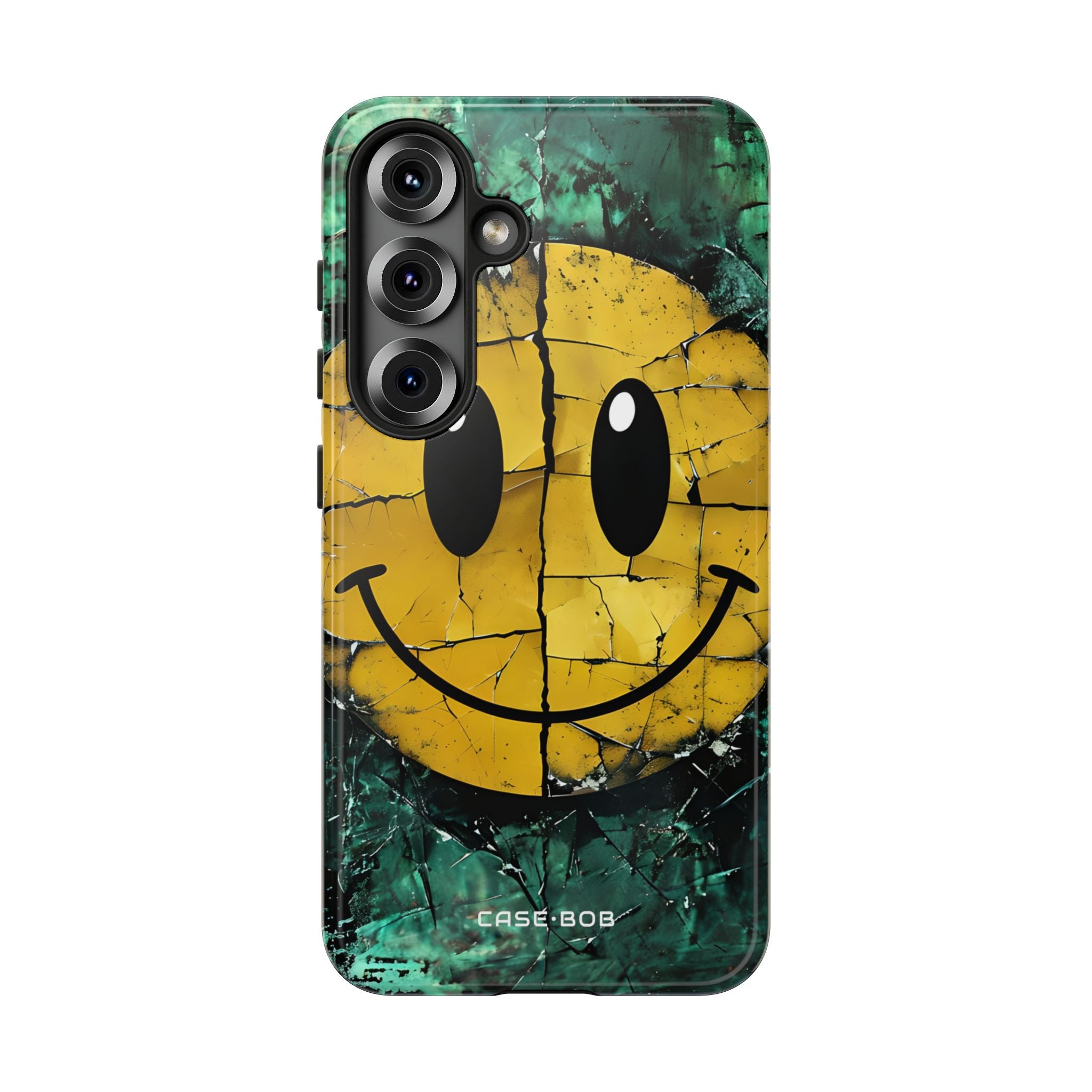 Cracked Smiley Samsung S25 Case - Tough