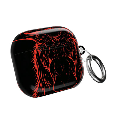 Crimson Horizon Moose · Hard Case for AirPods & AirPods Pro · Black