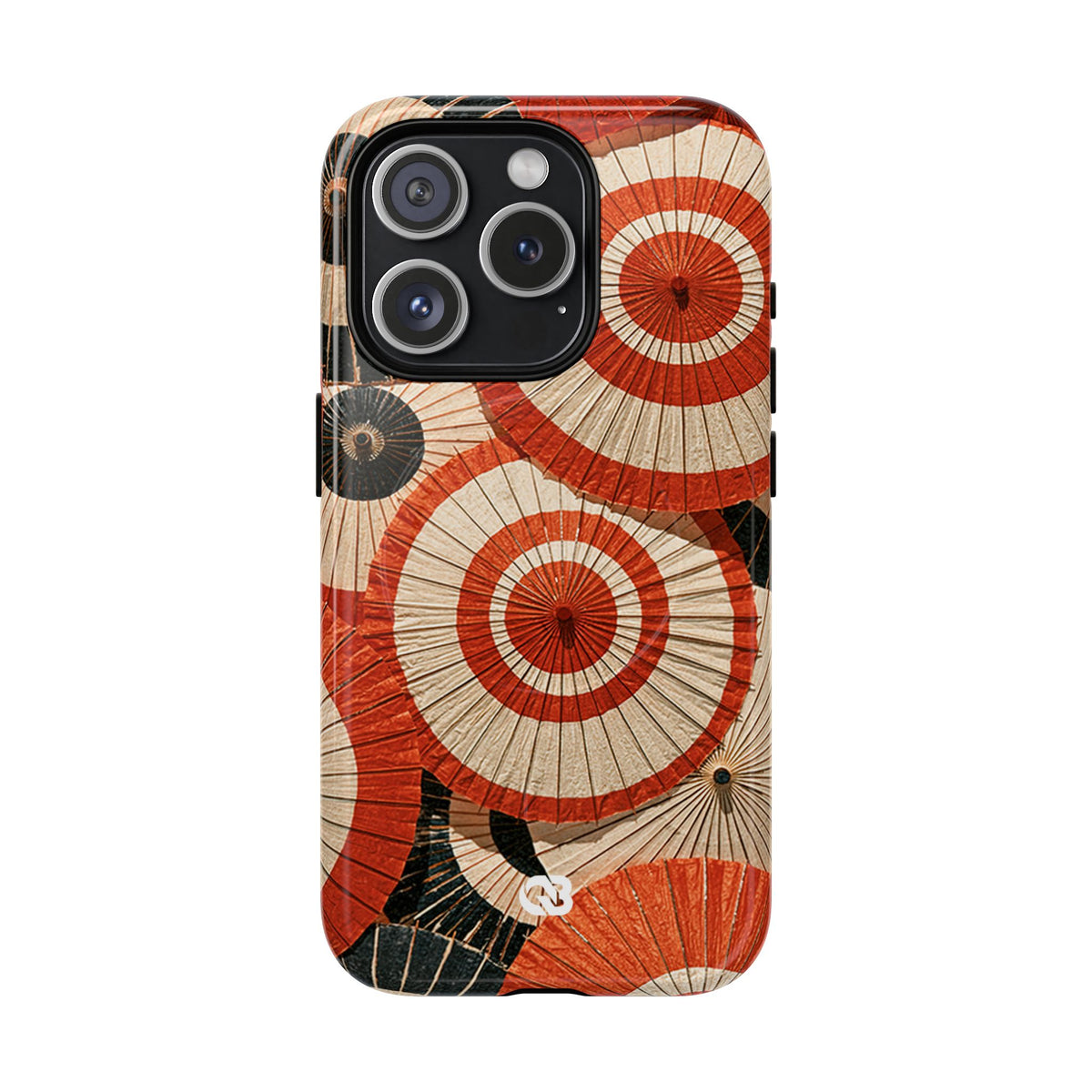 Vermilion Wagasa Motif · Tough 2.0 Magnetic Phone Case for iPhone · Red