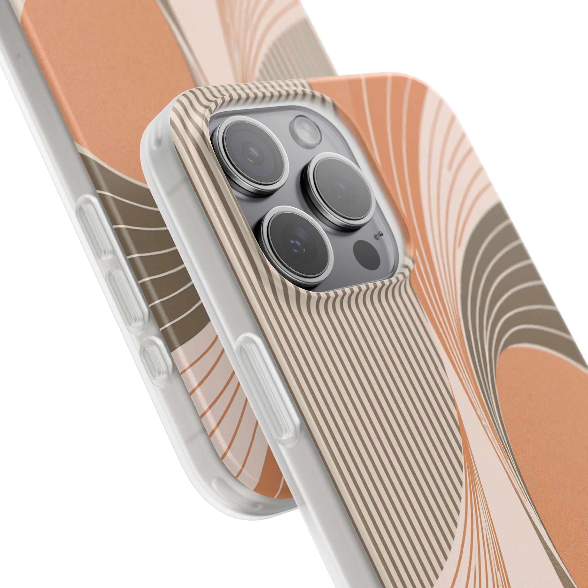 Orange Lite Phone Case for iPhone - Desert Arc Horizon
