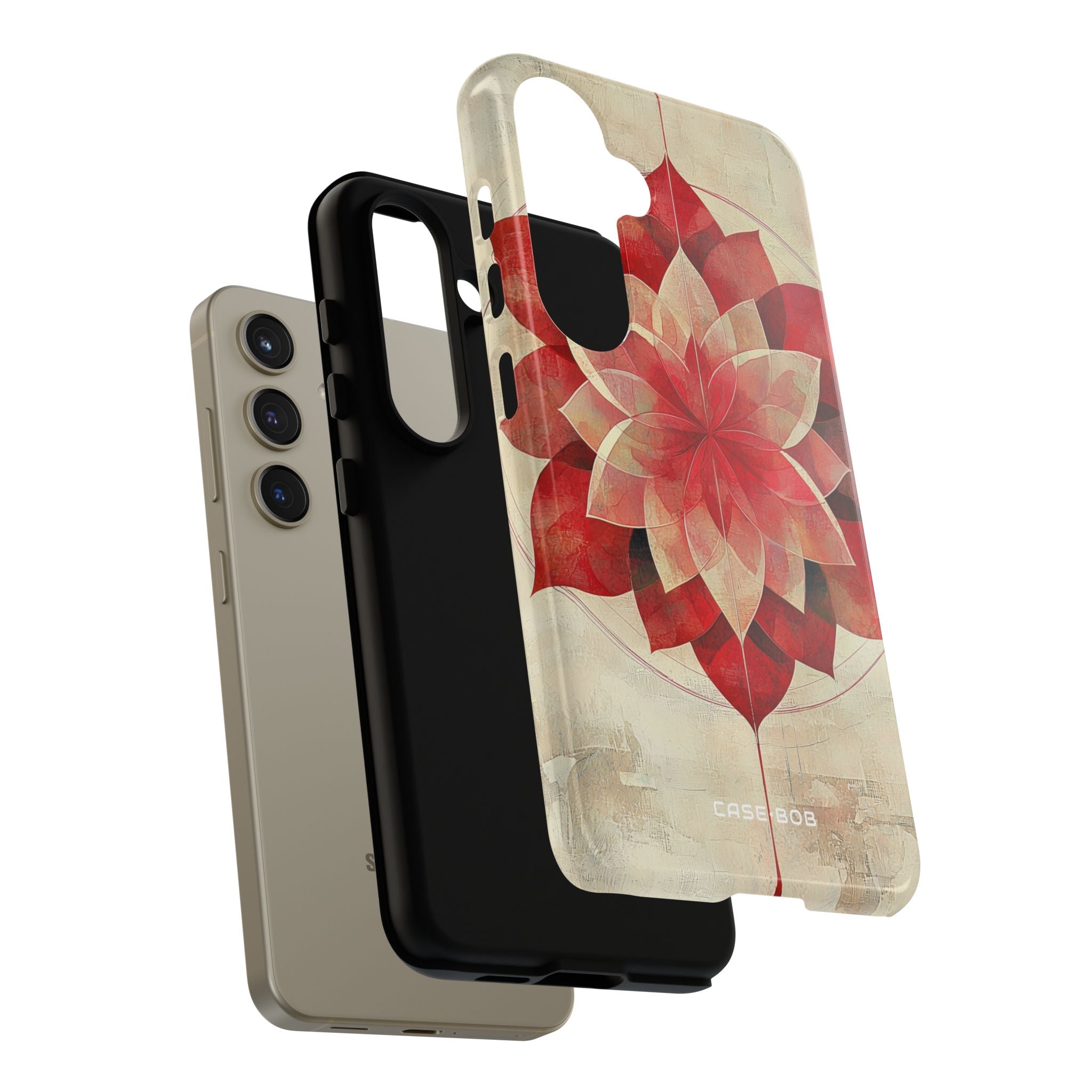 Crimson Bloom Samsung S24 Case - Tough