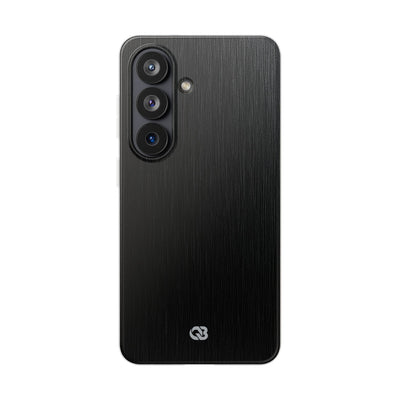 Obsidian Brushed Steel · Lite Phone Case for Samsung · Black