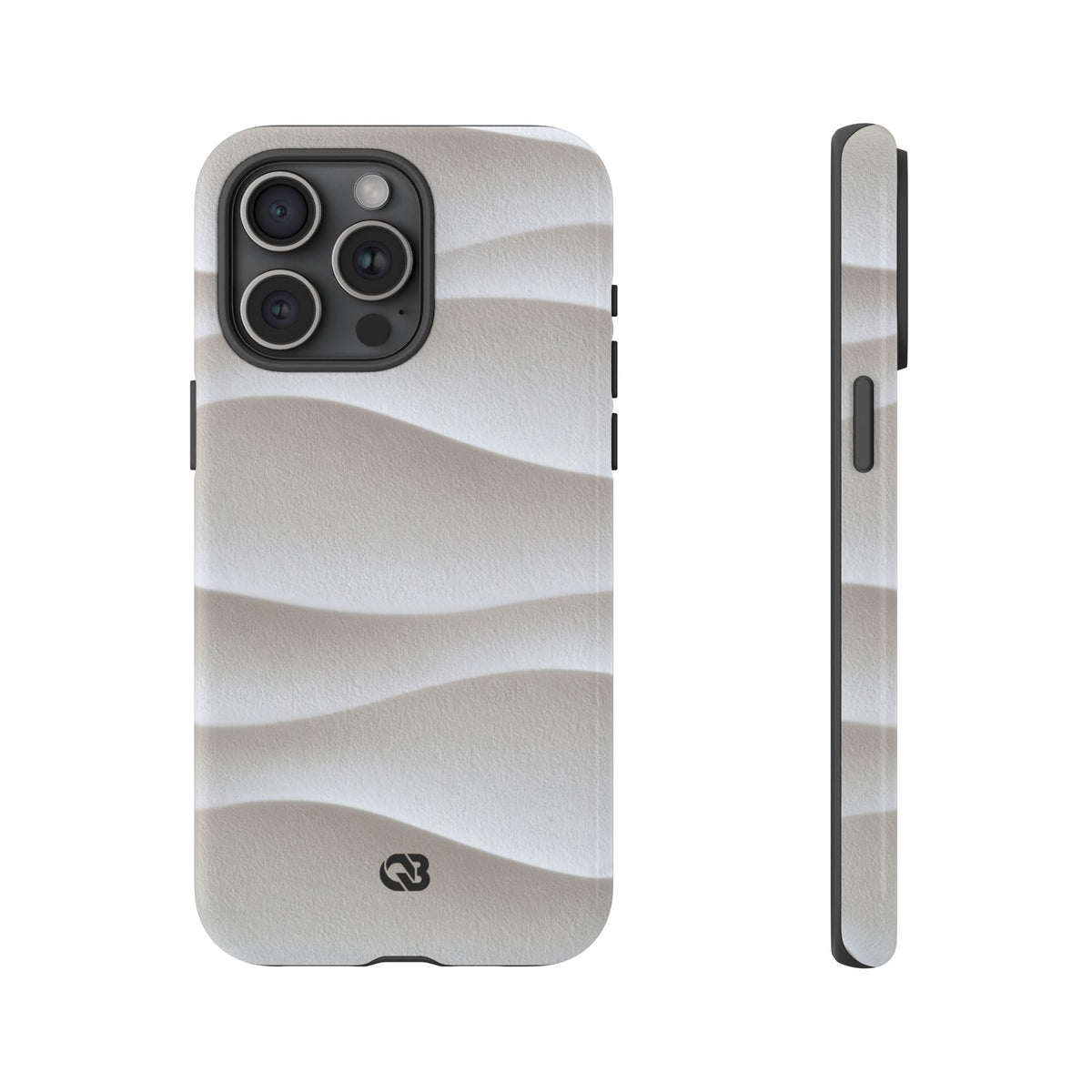 Sculpted Dune Relief · Tough Phone Case for iPhone · White