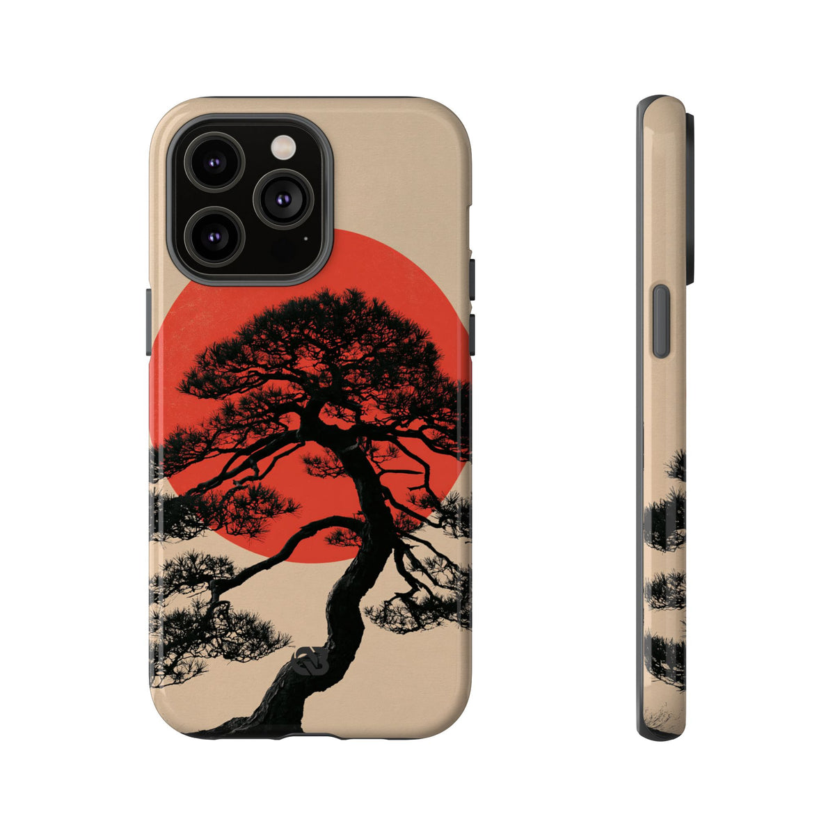 Crimson Pine Solitude · Tough Phone Case for iPhone · Beige