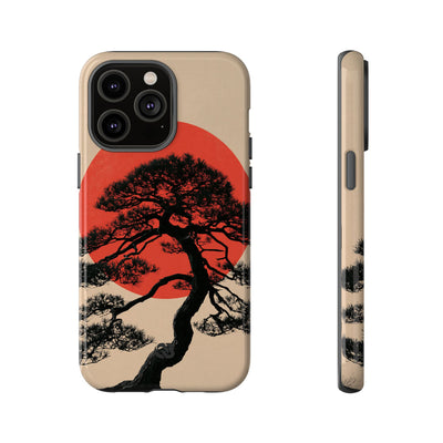 Crimson Pine Solitude · Tough Phone Case for iPhone · Beige