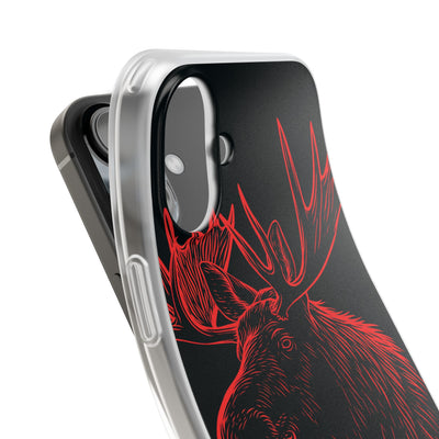 Nordic Elk · Lite Phone Case for iPhone ·  Black