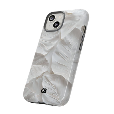 Sculpted Ivory Leaves · Tough Coque de téléphone pour iPhone