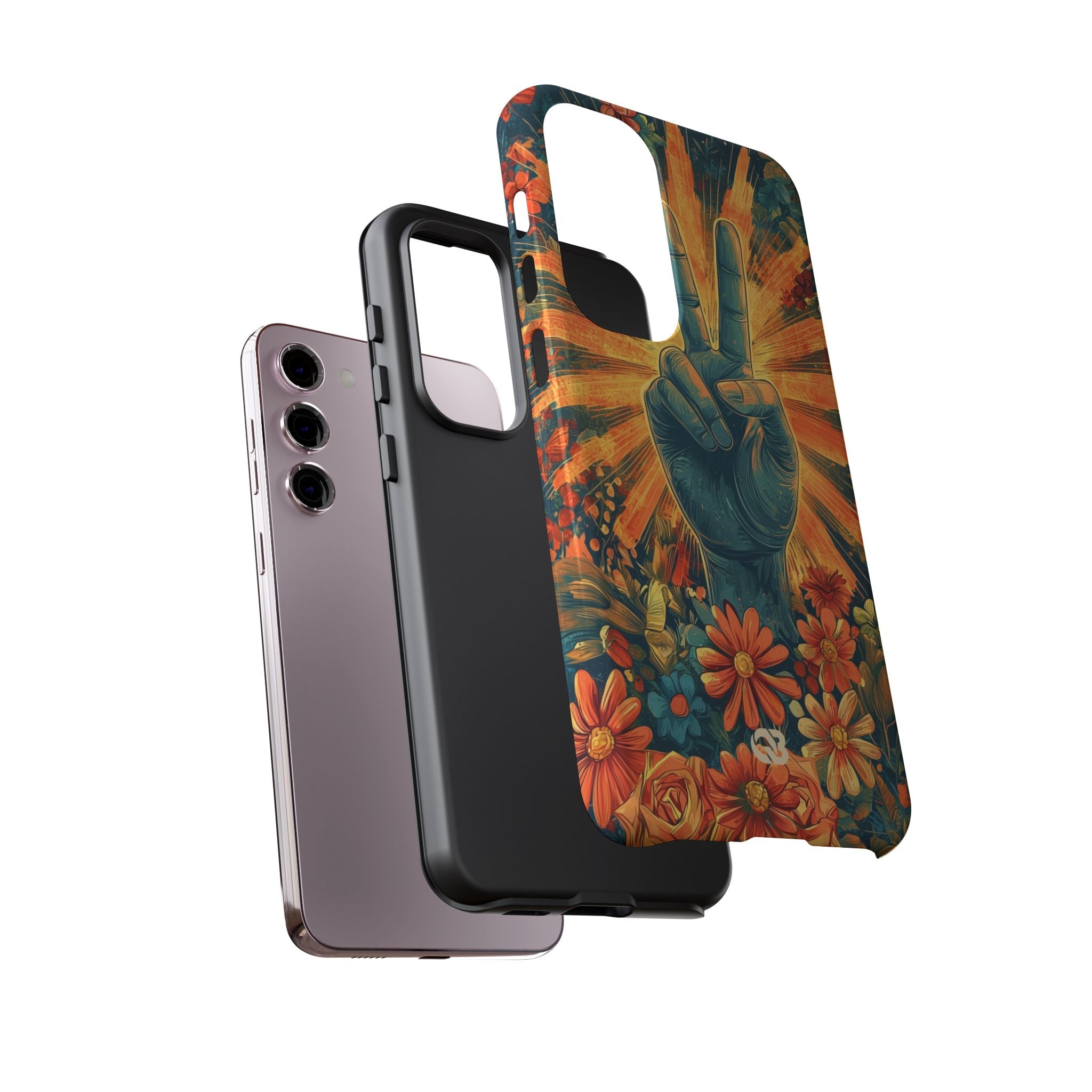Fleur de paix radieuse · Coque de téléphone Tough pour Samsung
