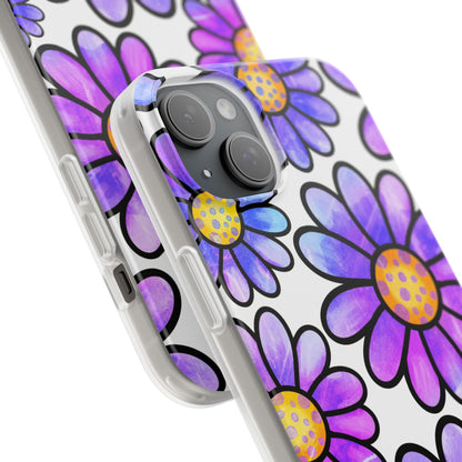 Polka Dot Blooms iPhone 15 Plus Case - Soft