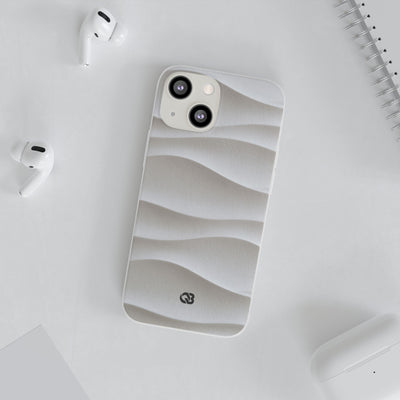 Sculpted Dune Relief · Lite Phone Case for iPhone ·  White