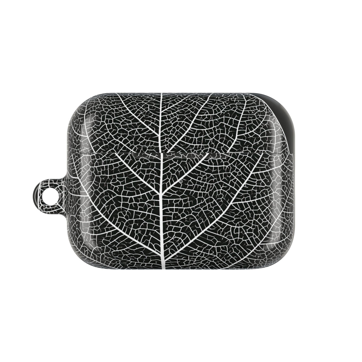 Monochrome Leaf Skeleton · Hard Case for AirPods & AirPods Pro · Black