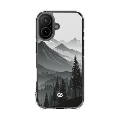 Alpine Horizon · Clear Impact Magnetic Phone Case for iPhone ·  Black