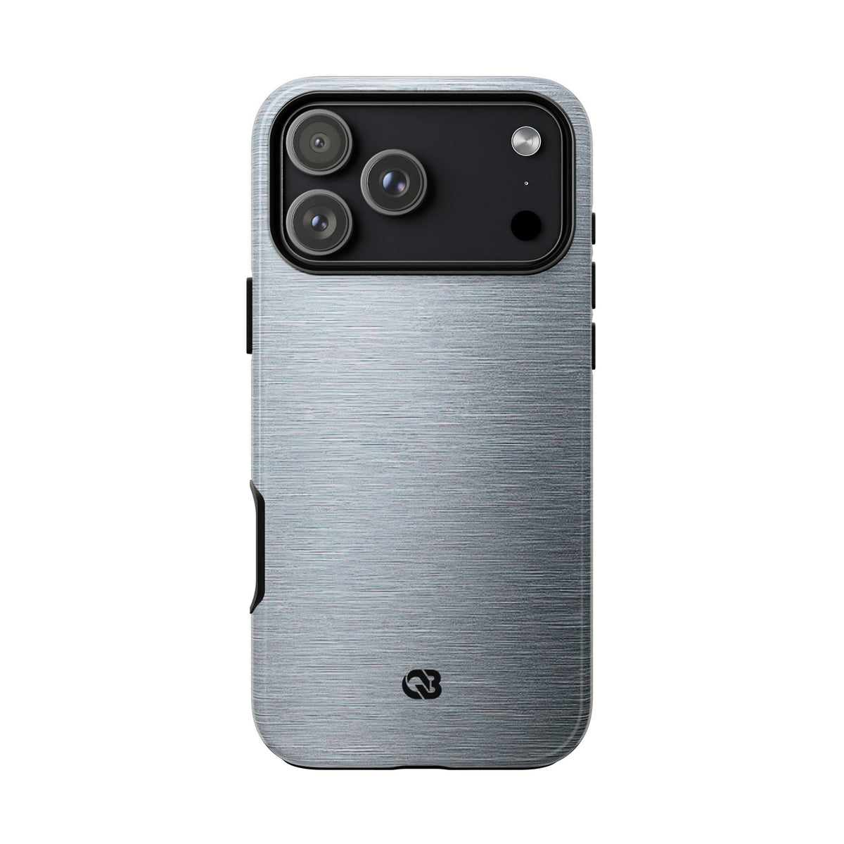 Brushed Aluminum · Tough Phone Case for iPhone · Silver
