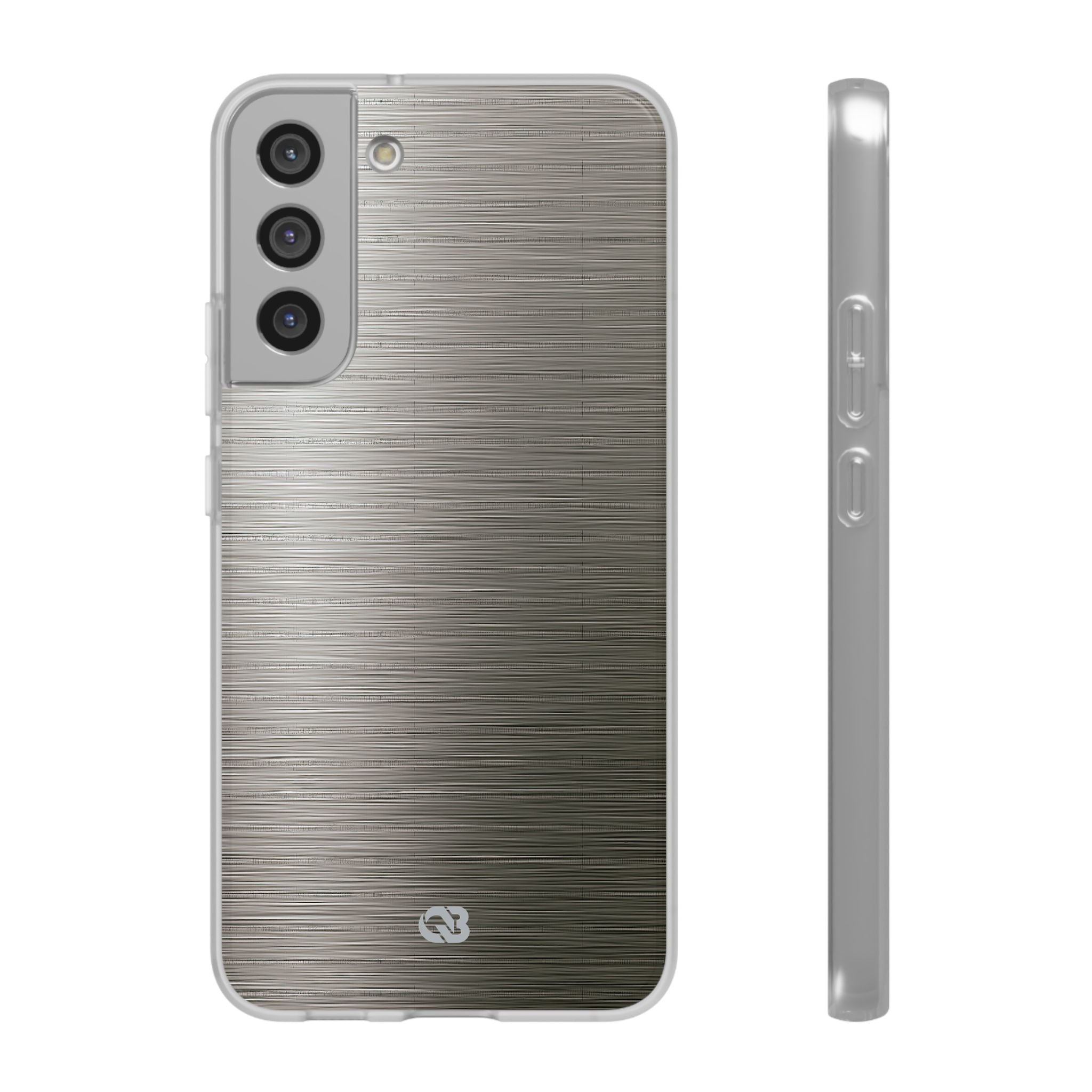 Grey Lite Phone Case for Samsung - Brushed Industrial Steel
