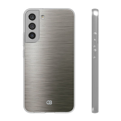 Grey Lite Phone Case for Samsung - Brushed Industrial Steel