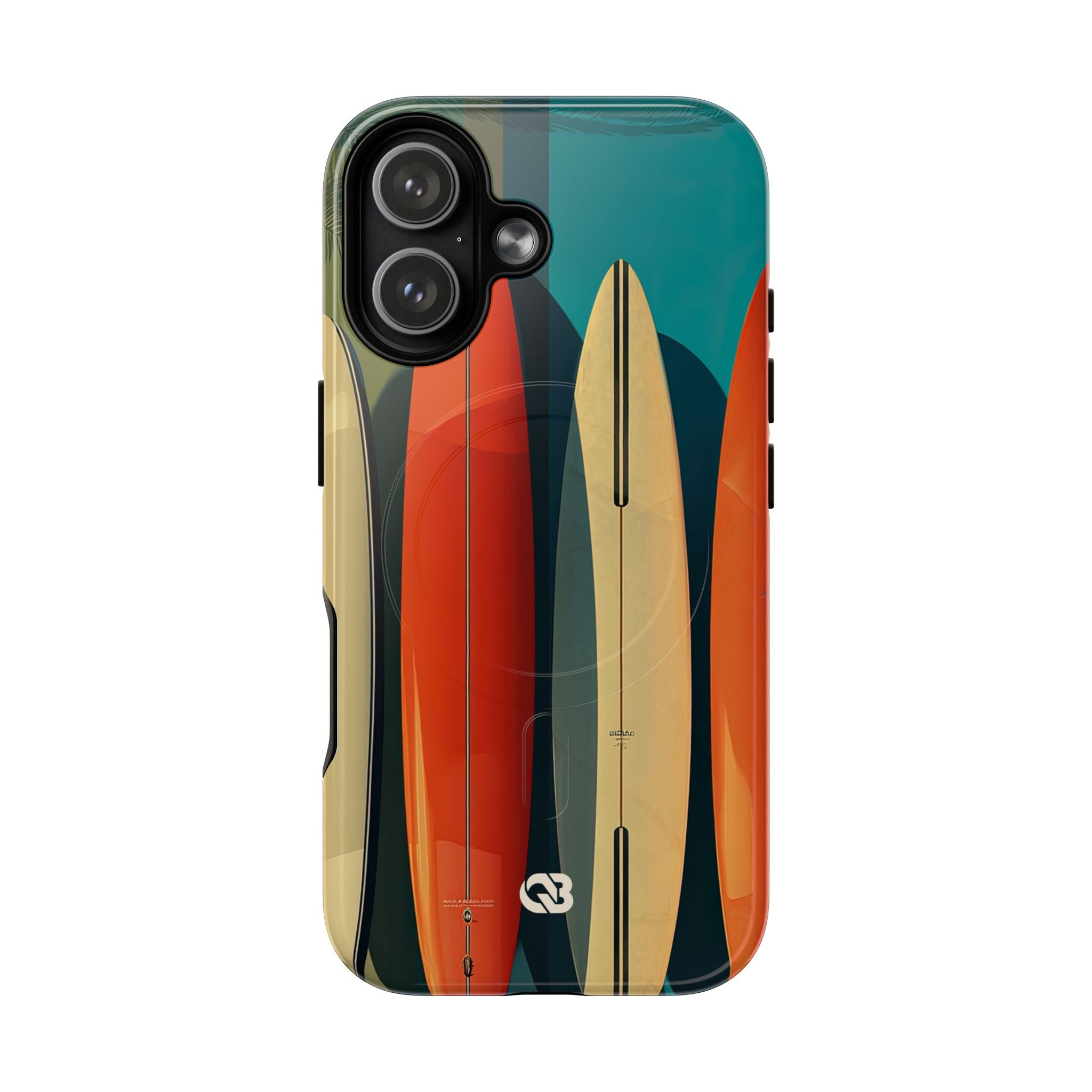 Teal Coast Lineup · Tough+ Coque de téléphone pour iPhone · MagSafe