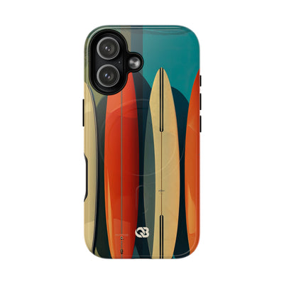 Teal Coast Lineup · Tough+ Coque de téléphone pour iPhone · MagSafe