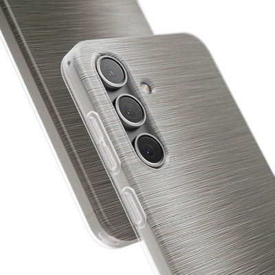 Grey Lite Phone Case for Samsung - Brushed Industrial Steel