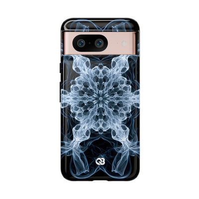 Blue Tough Phone Case for Google Pixel - Glacial Smoke Crown