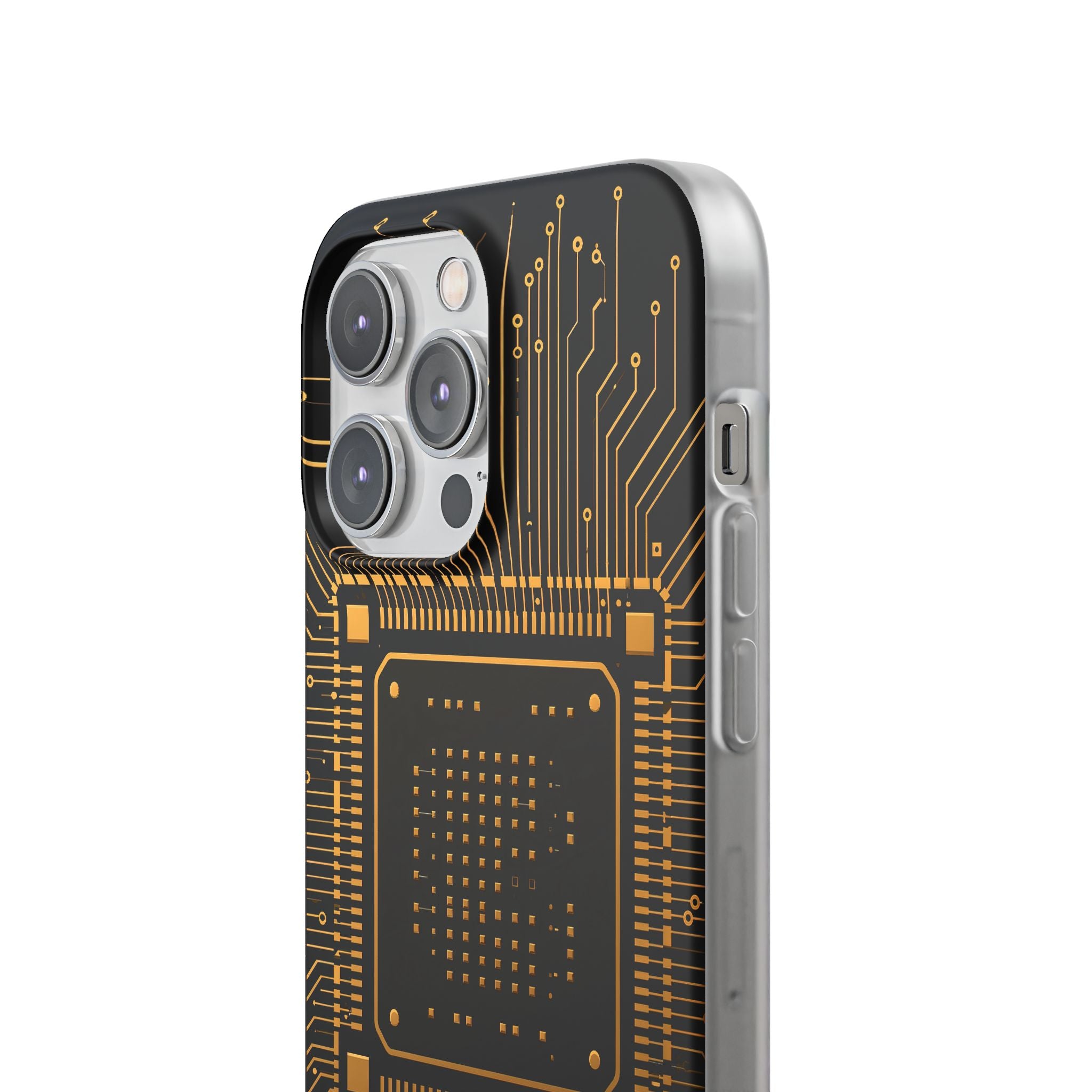 Gold Lite Phone Case for iPhone - Cyber Gold Processor