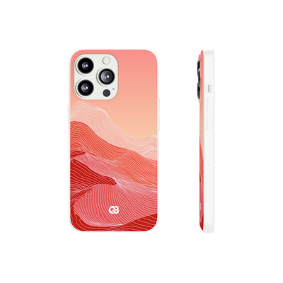 Coral Ridge Contours · Lite Phone Case for iPhone ·  Red