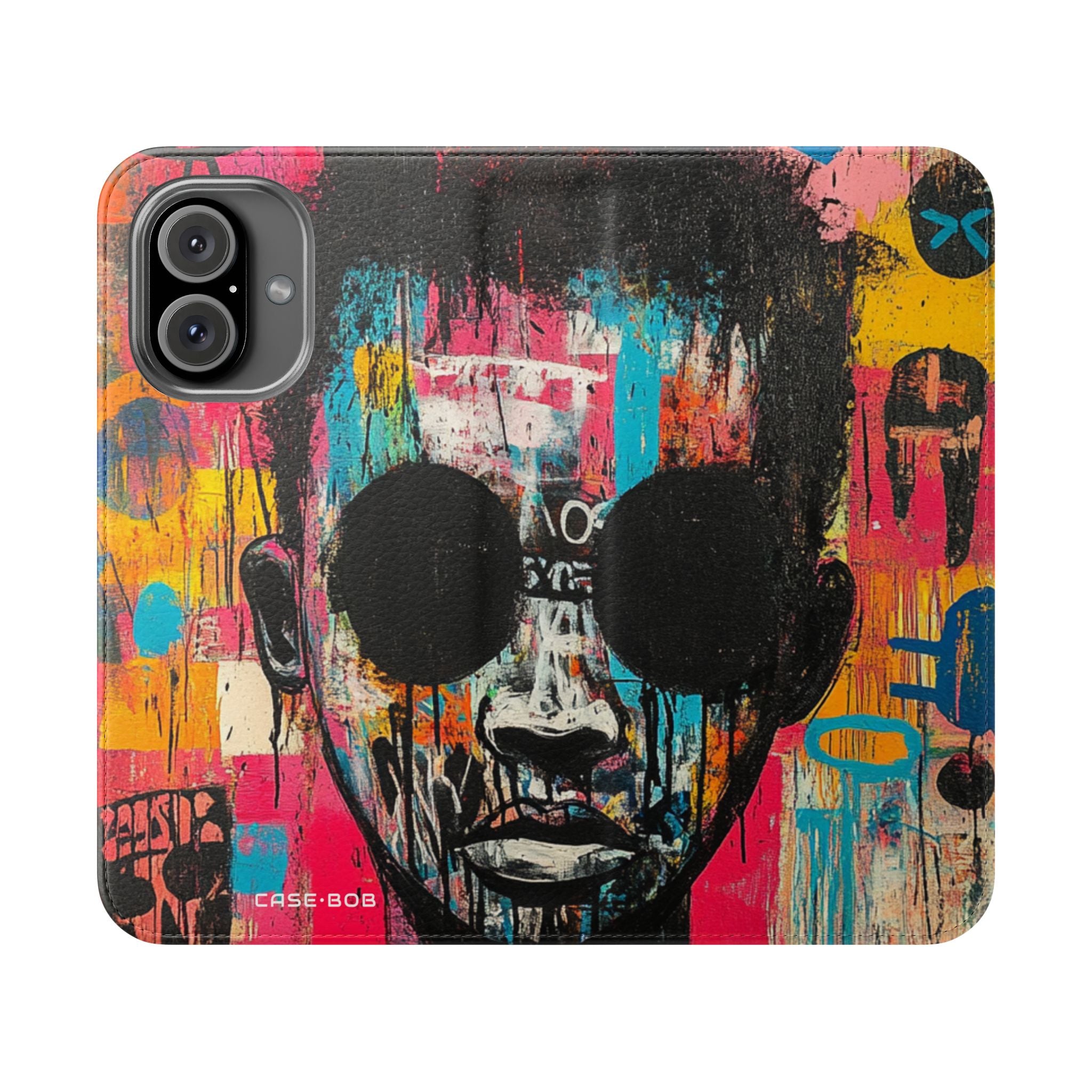 Black Orb Face - iPhone 16  Case - Wallet