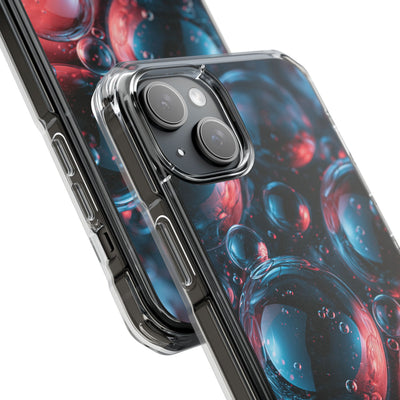 Aqua Gel Spheres · Clear Impact Magnetic Phone Case for iPhone · Blue