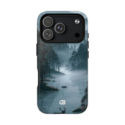 Silent Nordic Fjord · Tough 2.0 Magnetic Phone Case for iPhone · Blue