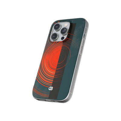 Teal Lite Phone Case for iPhone - Burnt Slate Radial