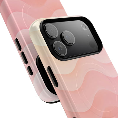 Blush Horizon Waves · Tough 2.0 Magnetic Phone Case for iPhone · Pink