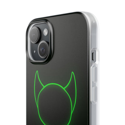 Neon Horned Glow iPhone 15 Plus Case - Soft