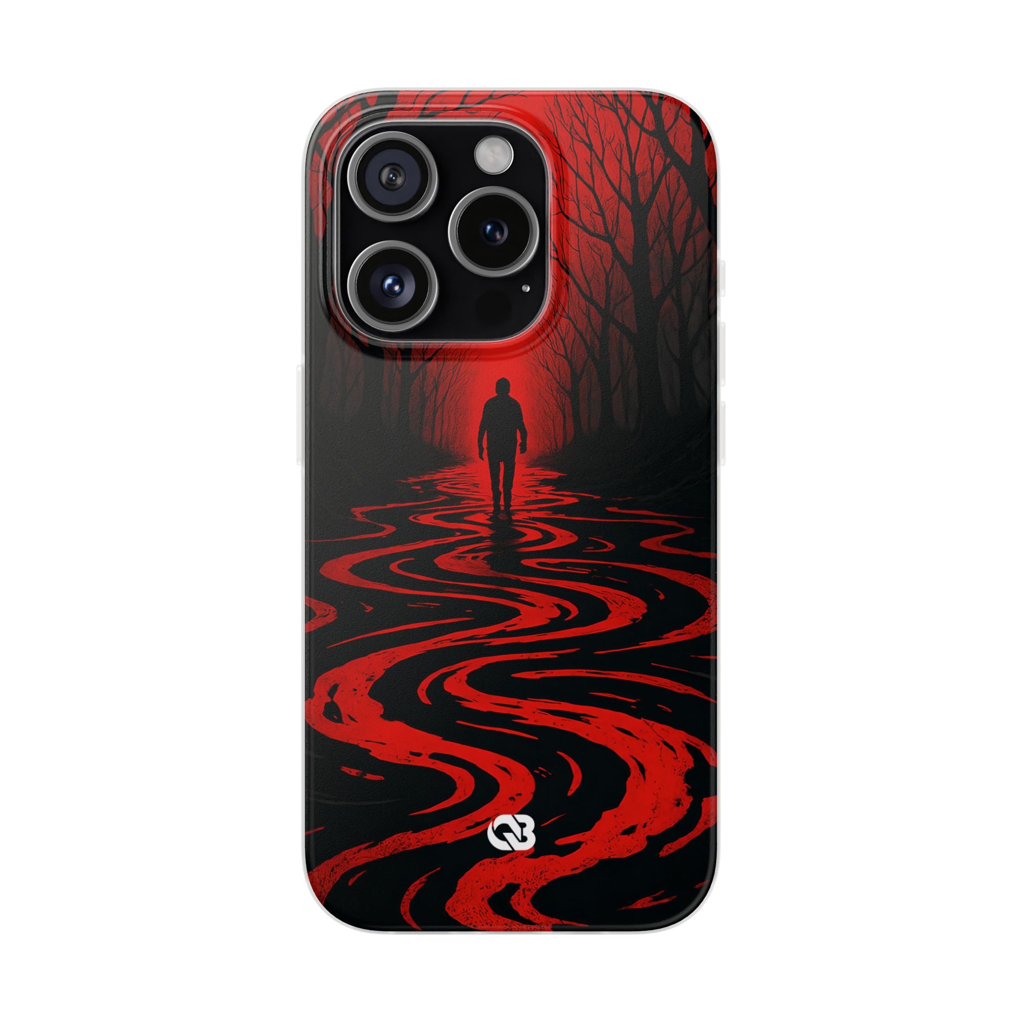 Crimson Shadow Path · Soft Phone Case for iPhone
