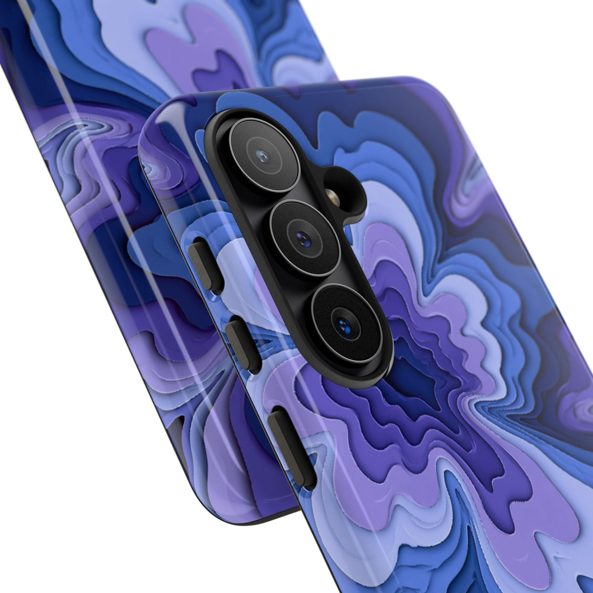 Periwinkle Strata Bloom · Tough Phone Case for Samsung · Purple