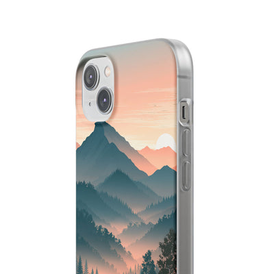 Teal Lite Phone Case for iPhone - Alpine Teal Horizon