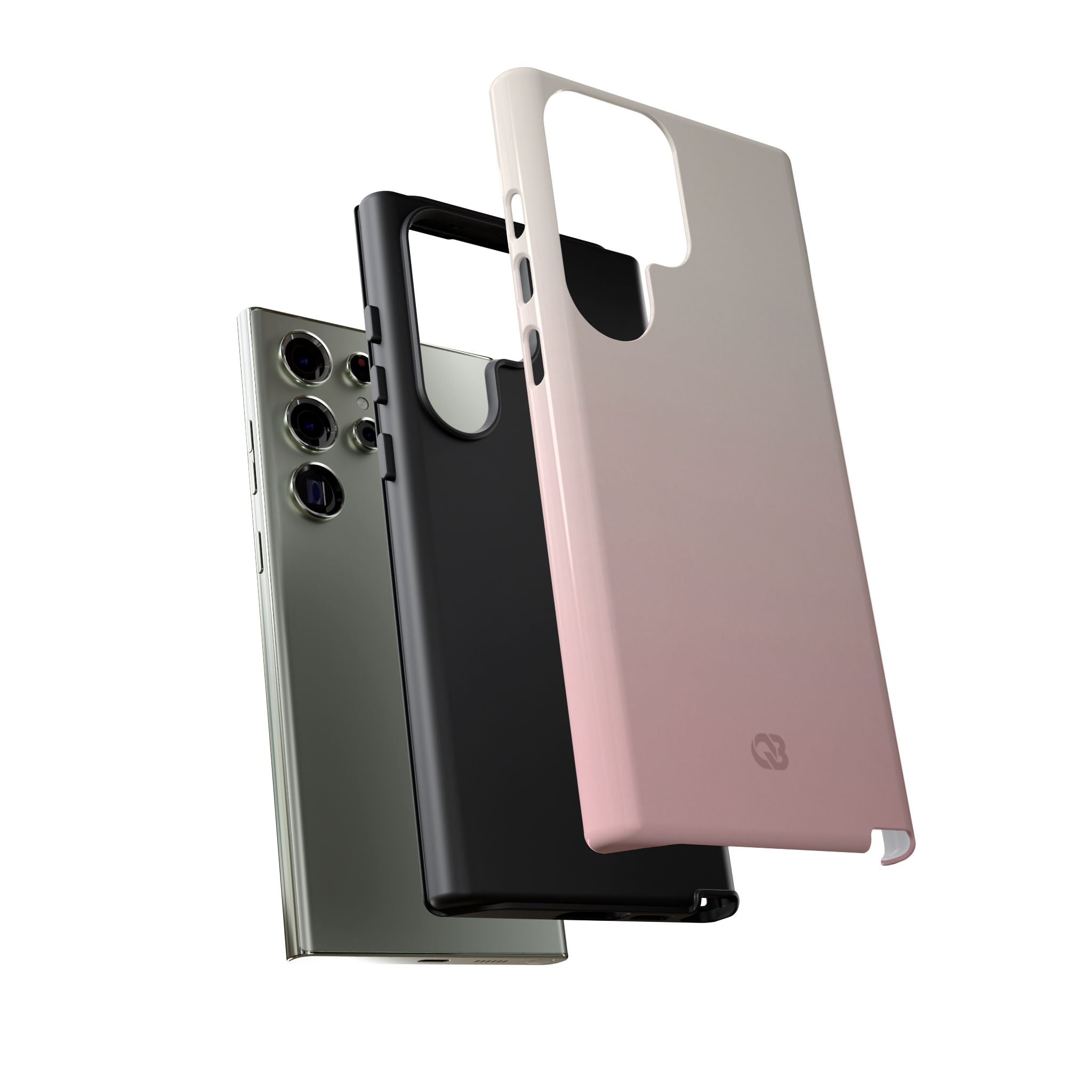Pink Tough Phone Case for Samsung - Frosted Blush Horizon