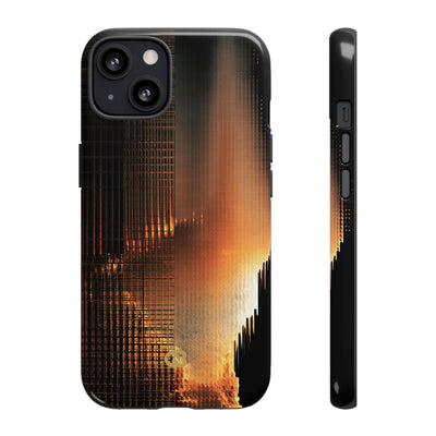 Luminous Grid · Tough Phone Case for iPhone · Black
