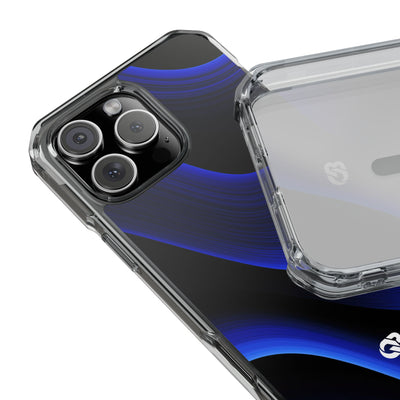 Blue Impact MagSafe Phone Case for iPhone - Electric Cobalt Flow