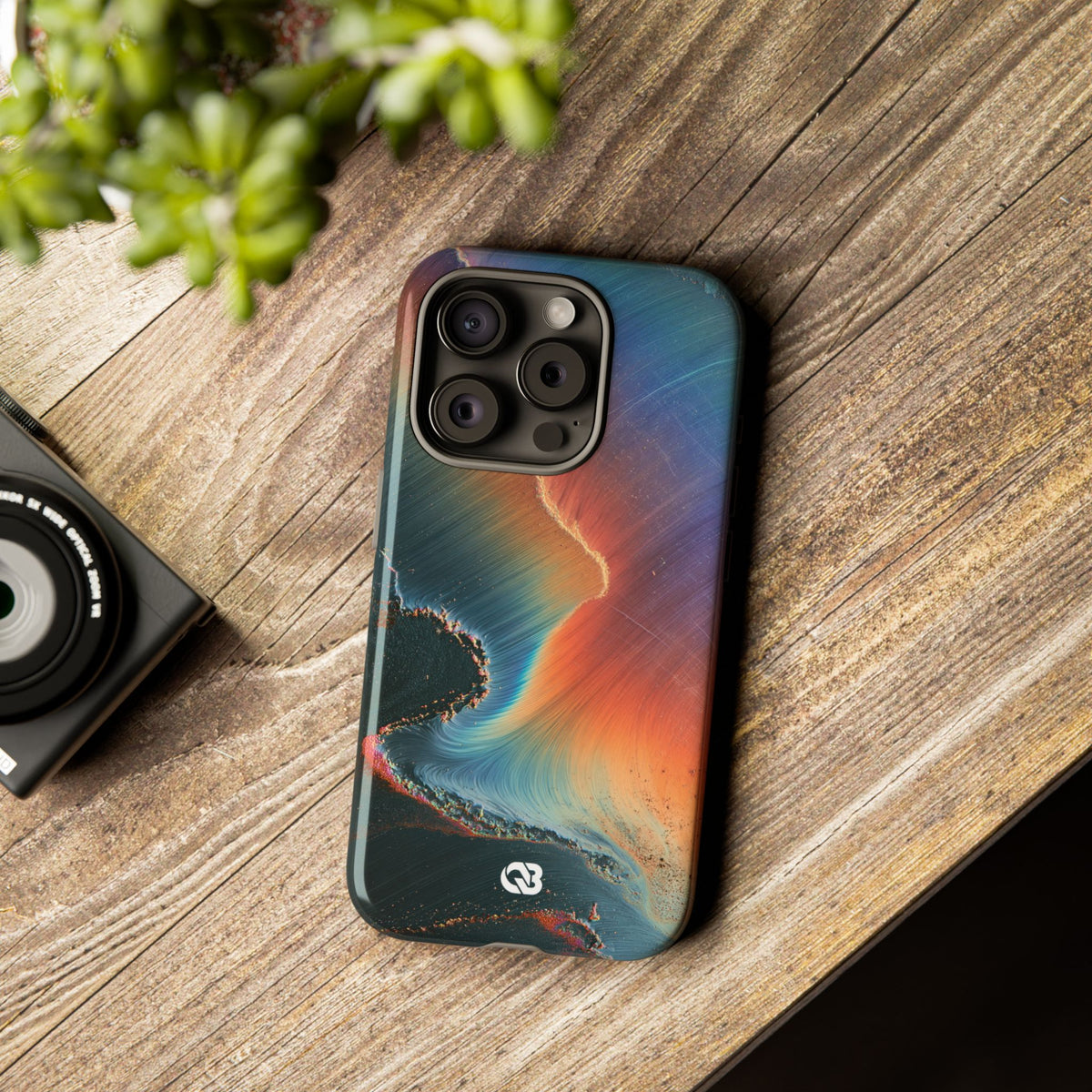 Prismatic Aura Shift · Tough Phone Case for iPhone · Blue