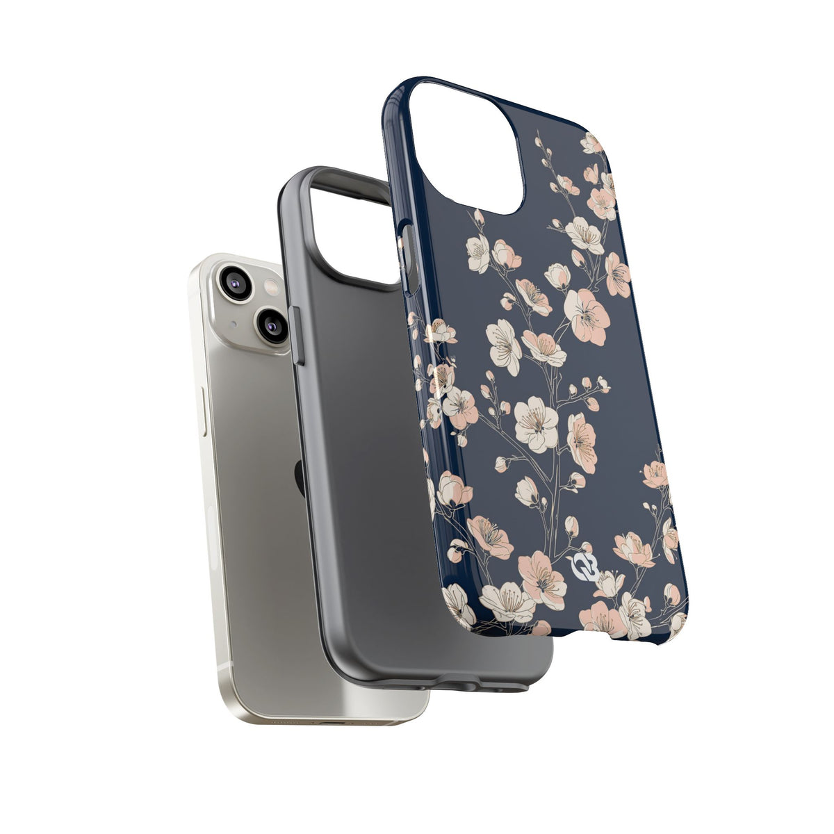Midnight Plum Blossom · Tough Phone Case for iPhone · Blue