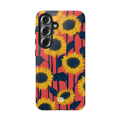Solar Navy Bloom · Tough Phone Case for Samsung