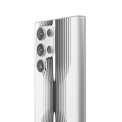White Lite Phone Case for Samsung - Kinetic Mono Distortion
