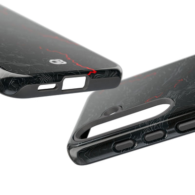 Crimson Rift · Tough Phone Case for Samsung · Black