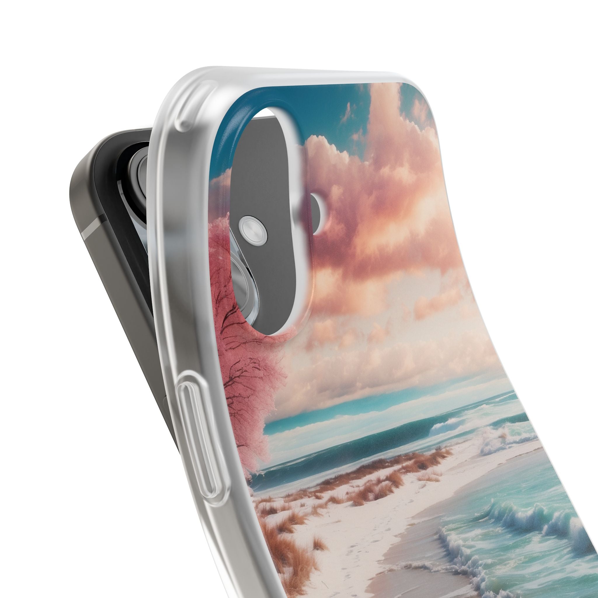 Pink Tree Breeze iPhone 16 Case - Soft