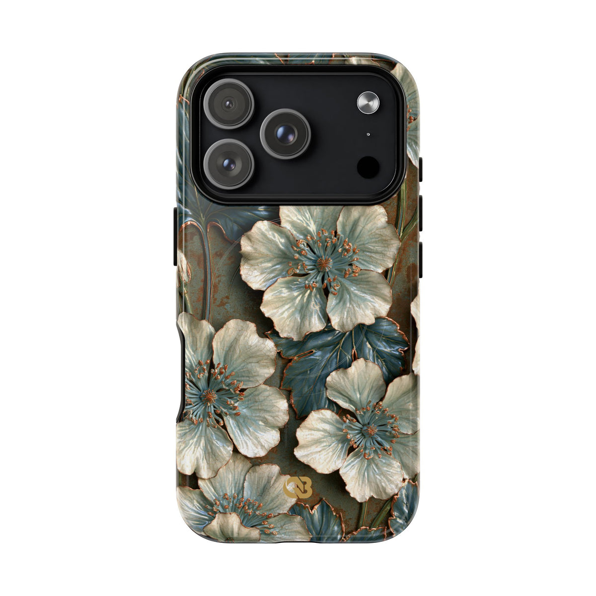 Gilded Blossom Reverie · Tough 2.0 Magnetic Phone Case for iPhone · Teal
