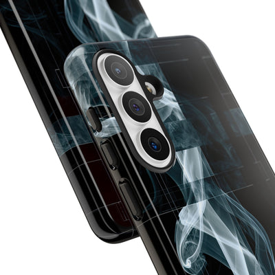 Black Tough Phone Case for Samsung - Arctic Vapor Grid
