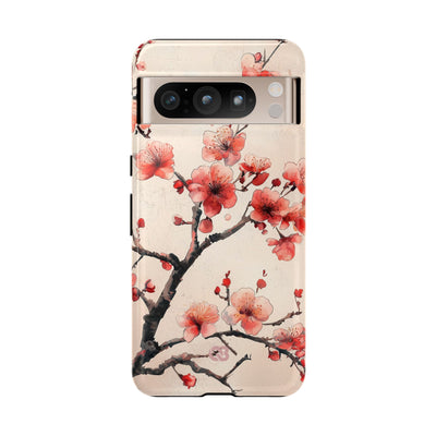 Crimson Silk Flora · Tough Phone Case for Google Pixel