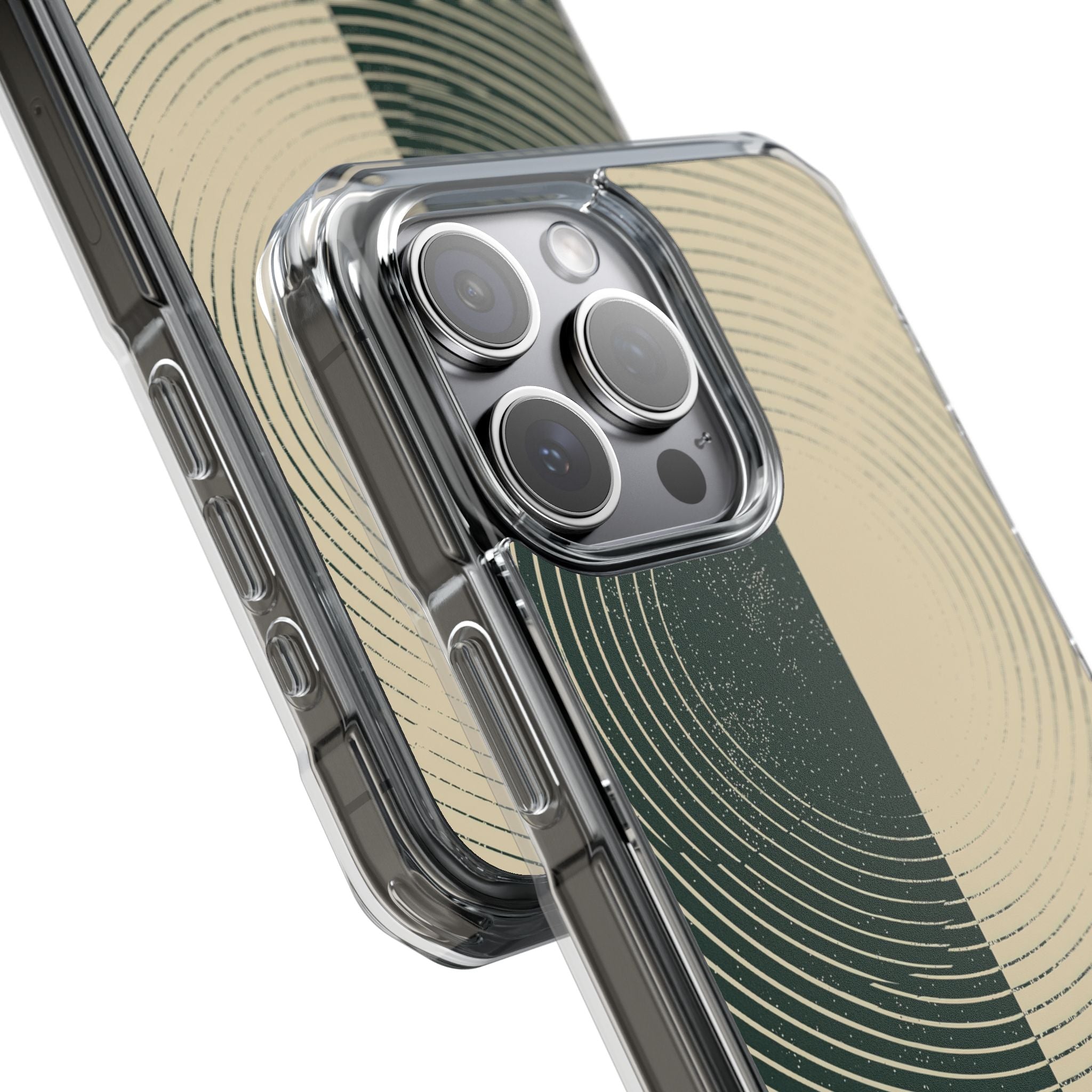 Green Impact MagSafe Phone Case for iPhone - Evergreen Split Grain