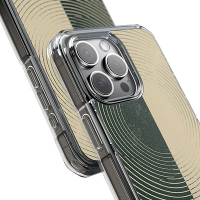Green Impact MagSafe Phone Case for iPhone - Evergreen Split Grain